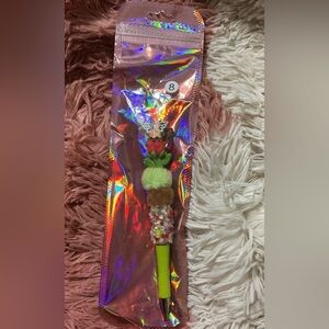 Custom Decorative Beaded Pom Pom Top Pen
